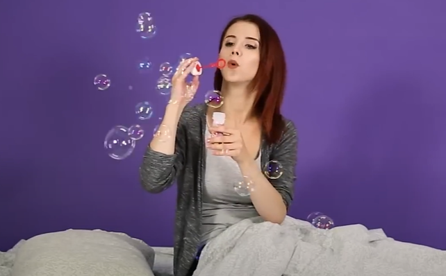 Bubbles in bed