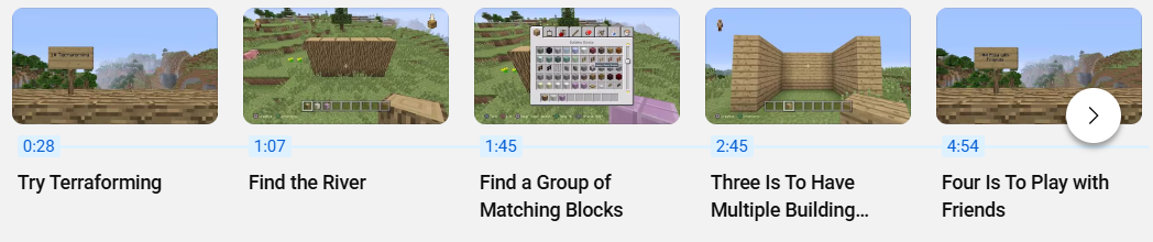 Key moments in the video