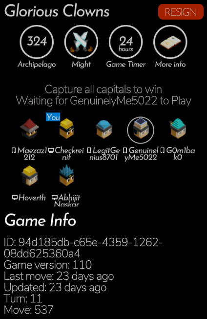 You have timed out in your game of Polytopia -- please play before you annoy all your precious friends